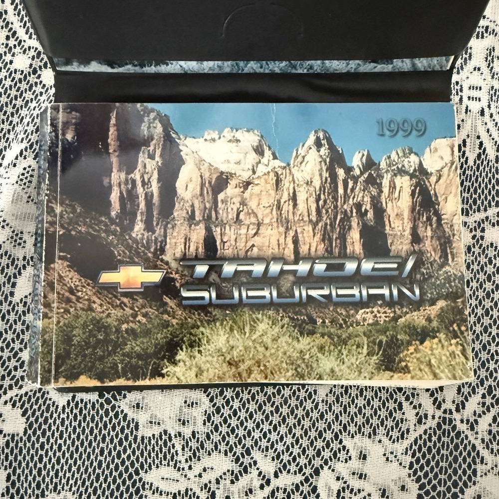 1999 Chevrolet Tahoe Suburban Owners Manual Warranty Book with Case OEM